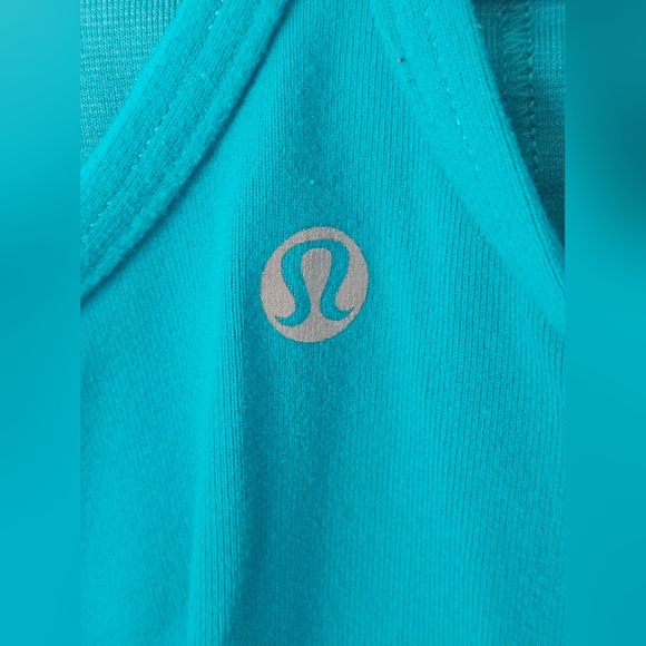 Lululemon Racerback Power Y Tank Top - Size 4 - Teal Blue - Picture 3 of 5